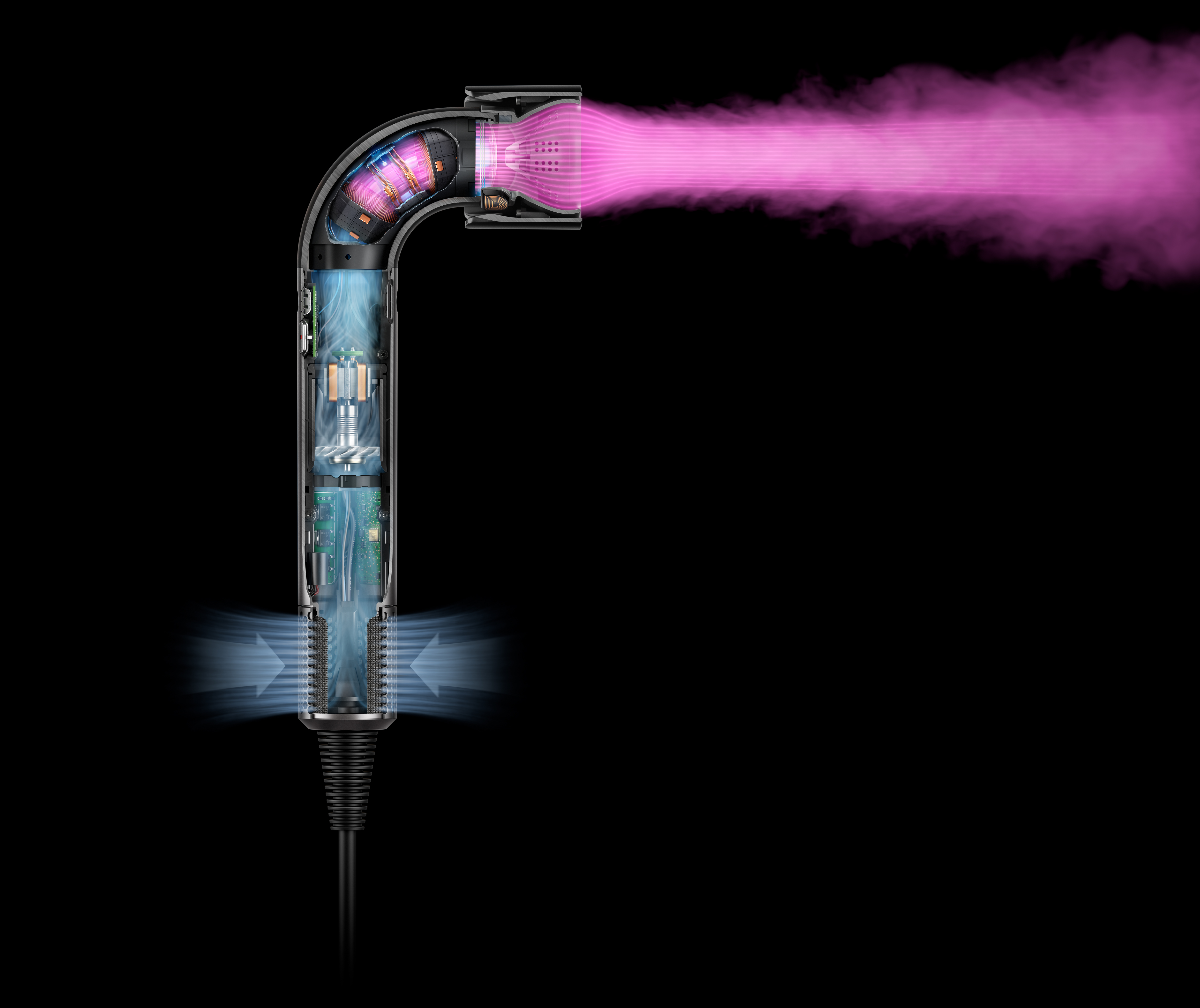 Poháňaný motorom spoločnosti Dyson